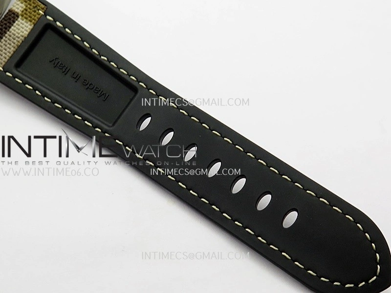 PAM1669 Carbotech 47mm VSF 1:1 Best Edition Ombre Black Dial Blue Markers On Camouflage Strap P.900 Clone